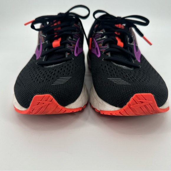 BROOKS Adrenaline GTS 19 Women's Black Purple Running Shoes size 10 - Picture 6 of 11